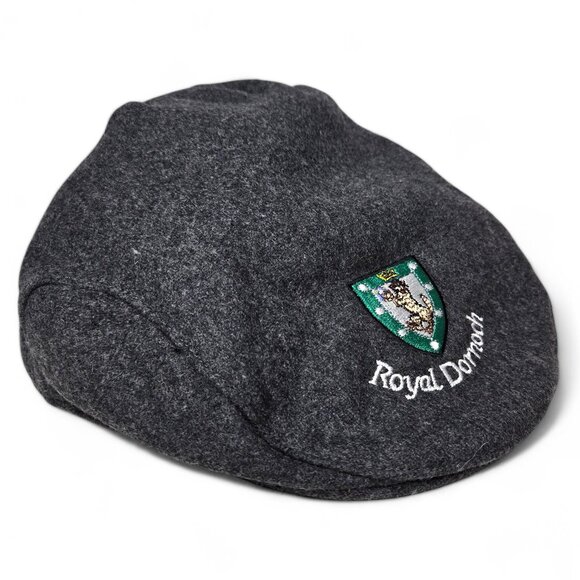 Paterson Headwear Wool Blend Newsboy Cap Men's Royal Scotland Dornach Golf Club